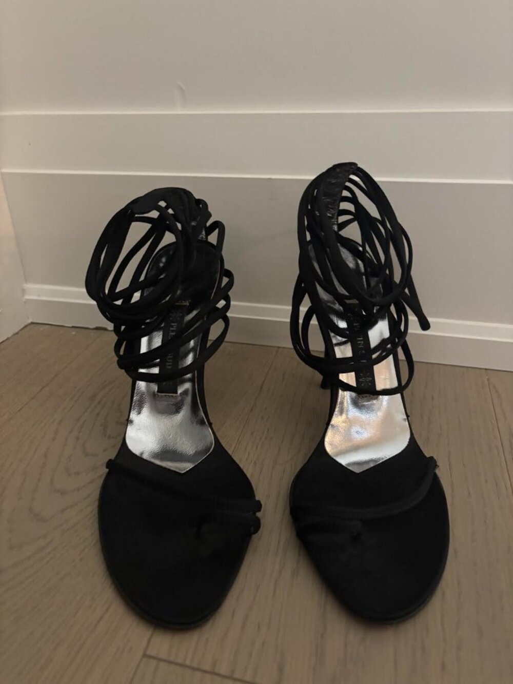 Plein Sud Vintage Black Satin Glatdiator